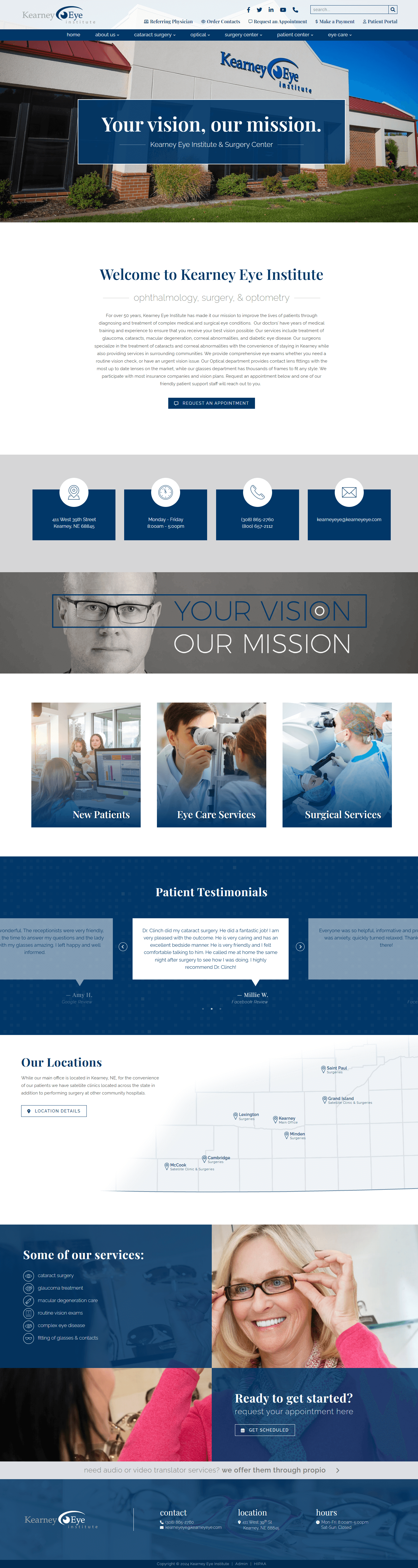 Kearney Eye Institute home page